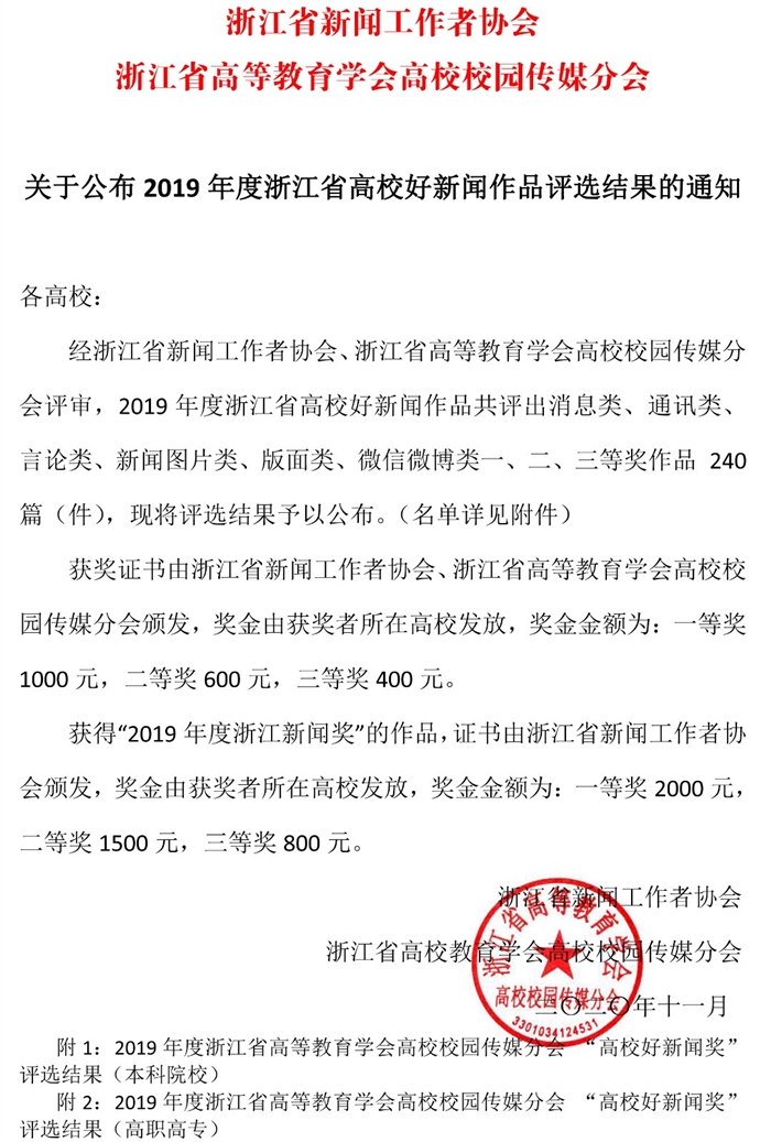 聯系公布2019年度浙江省“高校優資訊”作品評選結果的通知(1)(1)(2).jpg